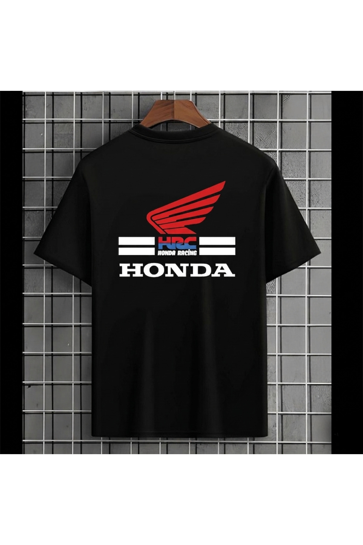MODEL Honda logo Baskılı t-shirt görsel 2