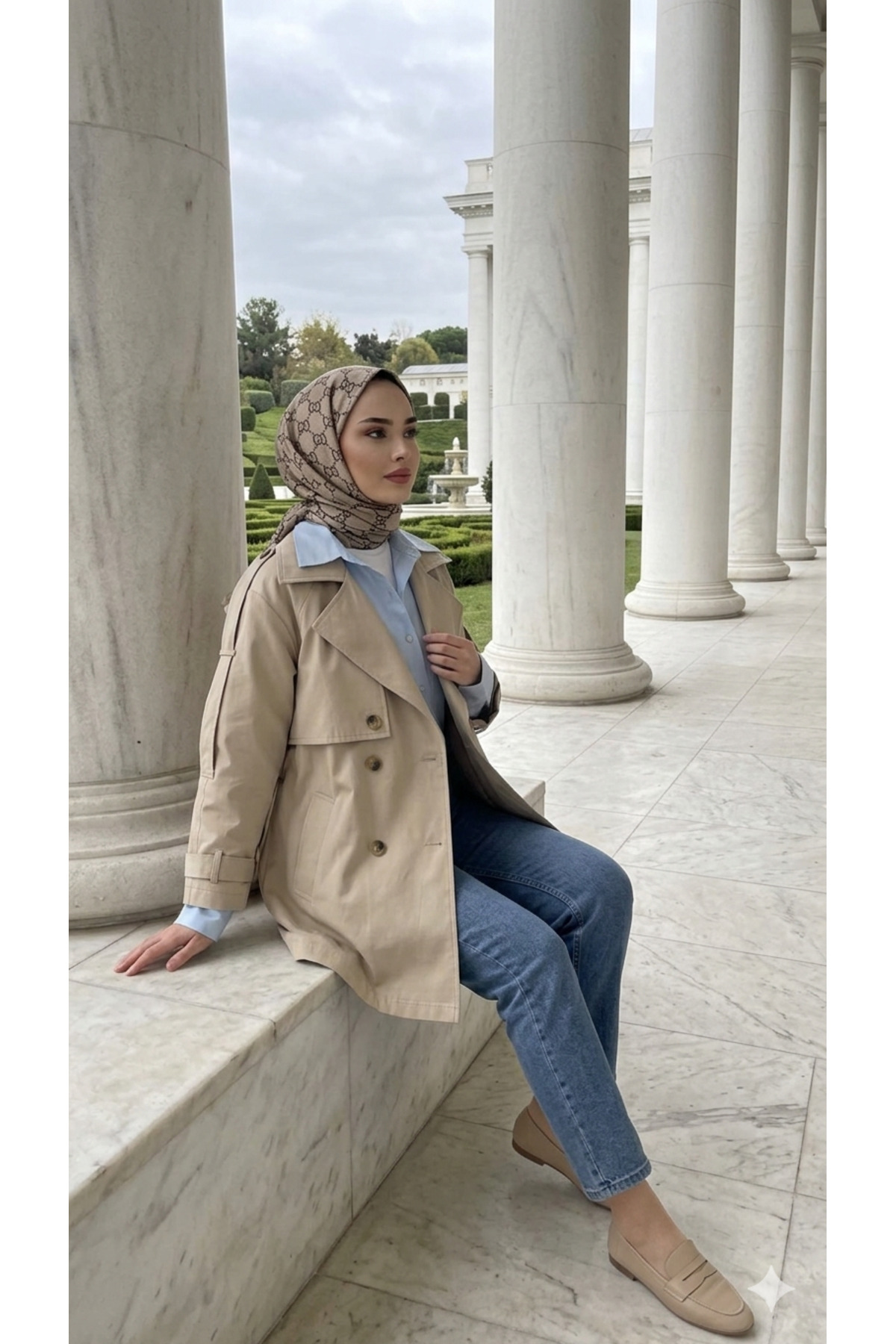 Gülsoy YENİ SEZON APOLETLİ DÜĞME DETAYLI CEPLİ TRENÇKOT görsel 5