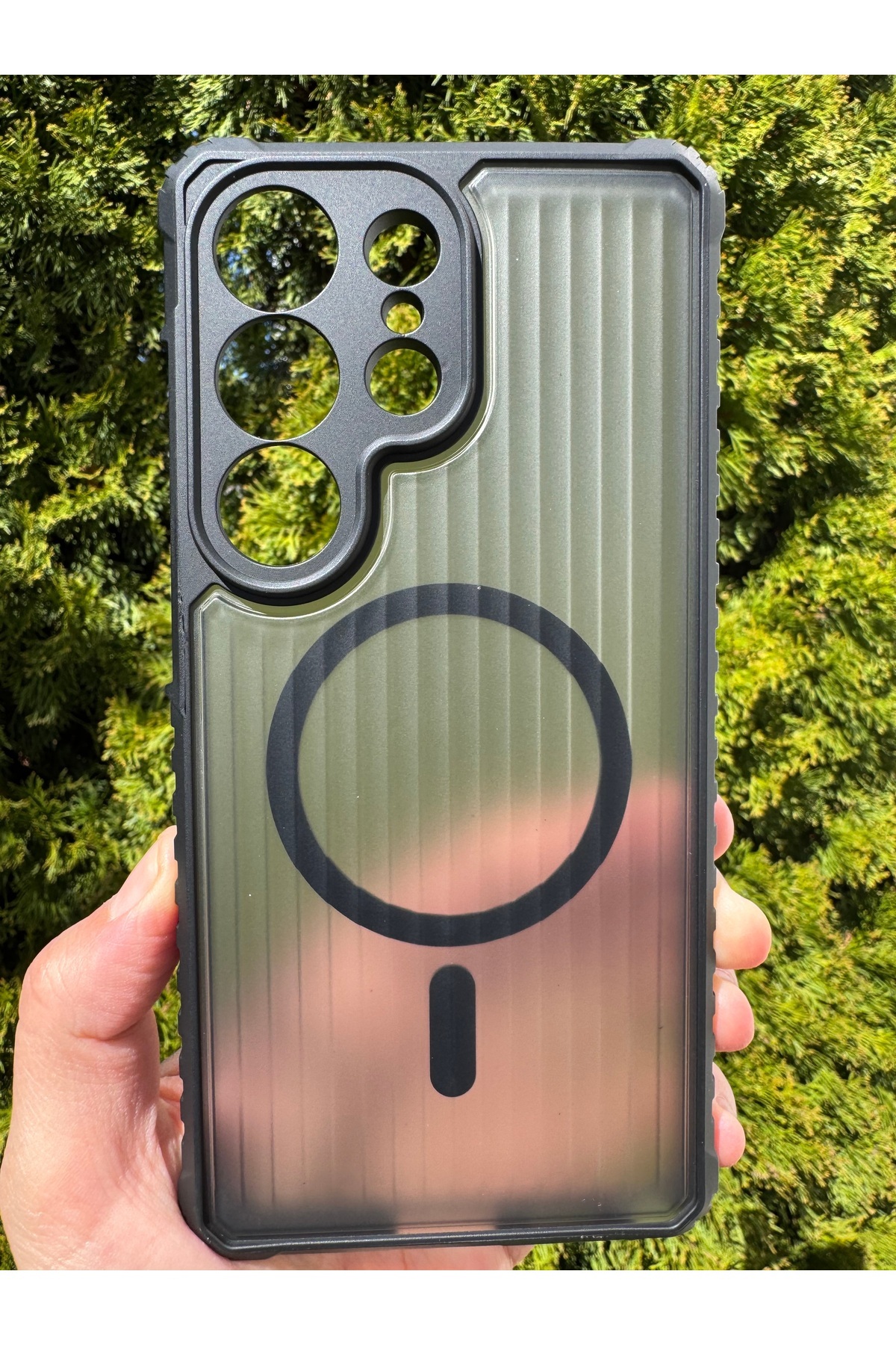 Samsung Galaxy S25 Ultra Uyumlu Kılıf Magsafe Kamera Korumalı Antishock Darbeler Dayanklı Tank Kapak