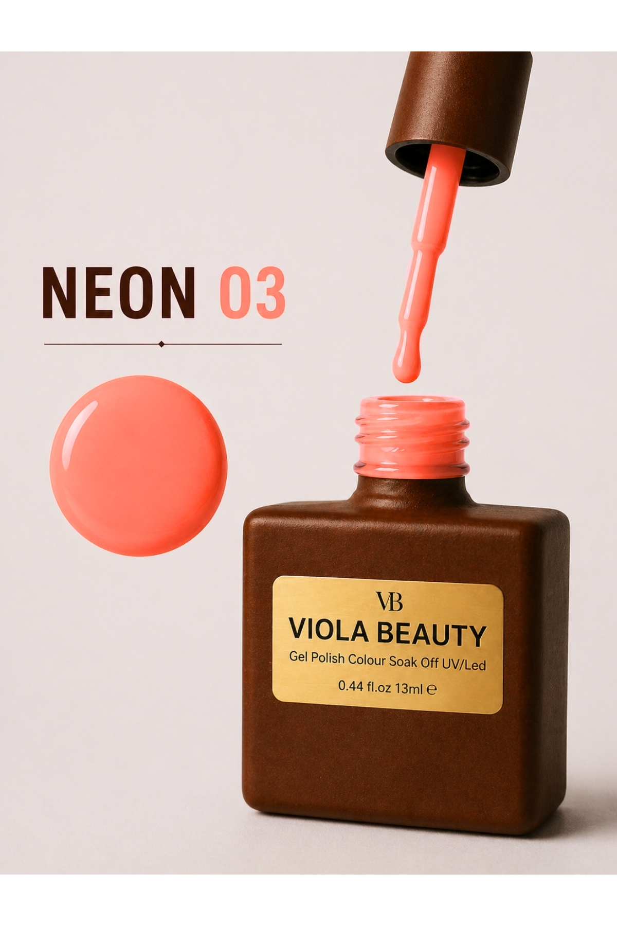 VB VIOLA BEAUTY NEON KALICI OJE SERİSİ -13ML (Protez Tırnak Kalıcı