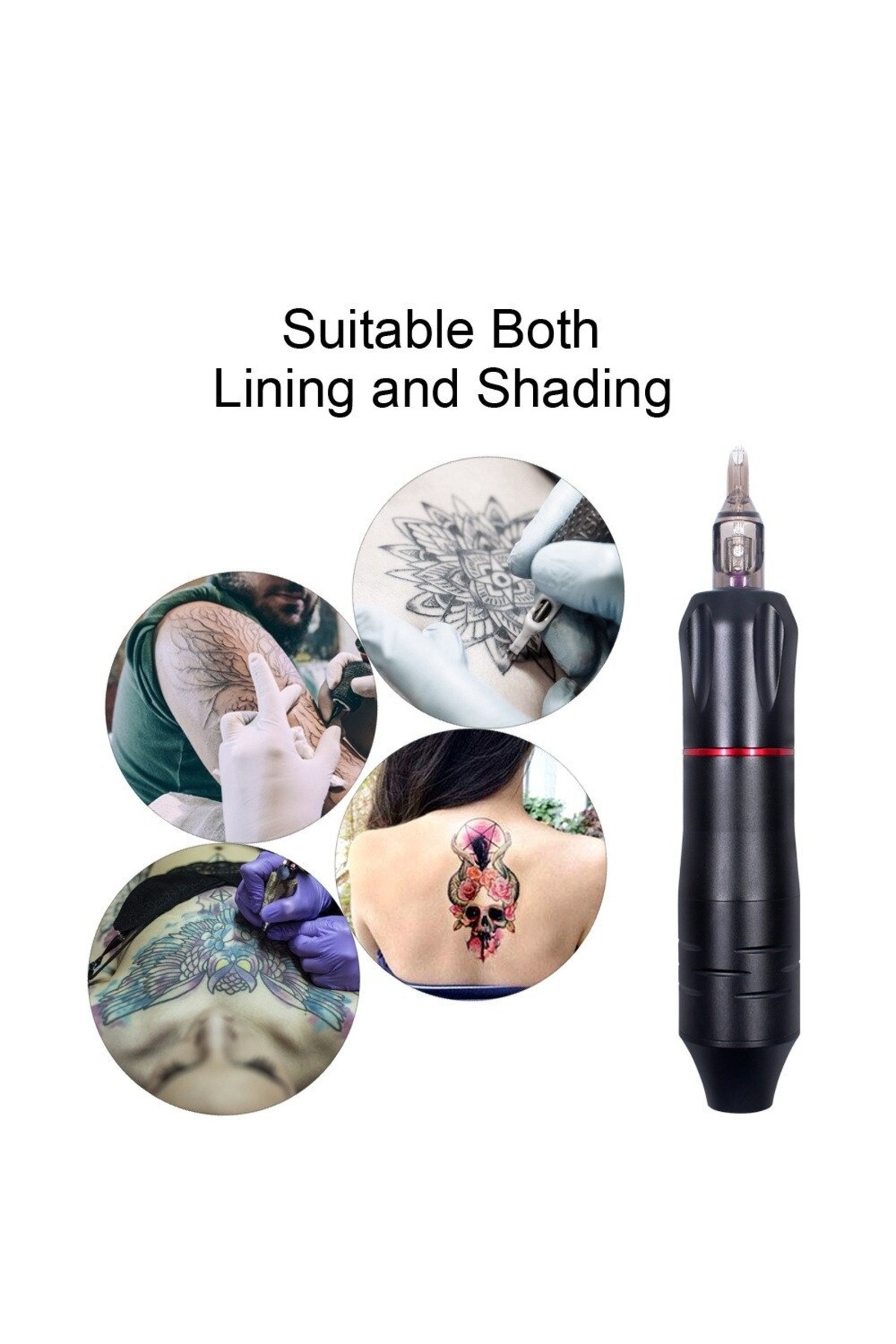 Profesyonel Kalıcı Makyaj Makinesi Dövme Cihazı Tattoo Saç Prp Aleti Microblading Pen — dh2 — تصویر 6 از 6
