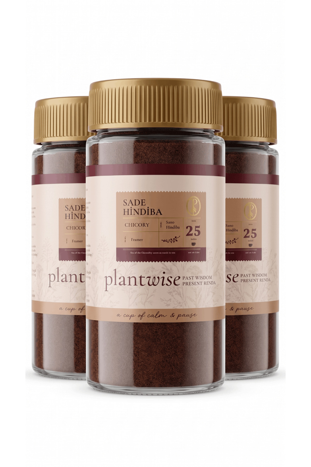 Plantwise 3'lü Saf Hindiba Kahvesi | %100 Bitkisel | Kafeinsiz