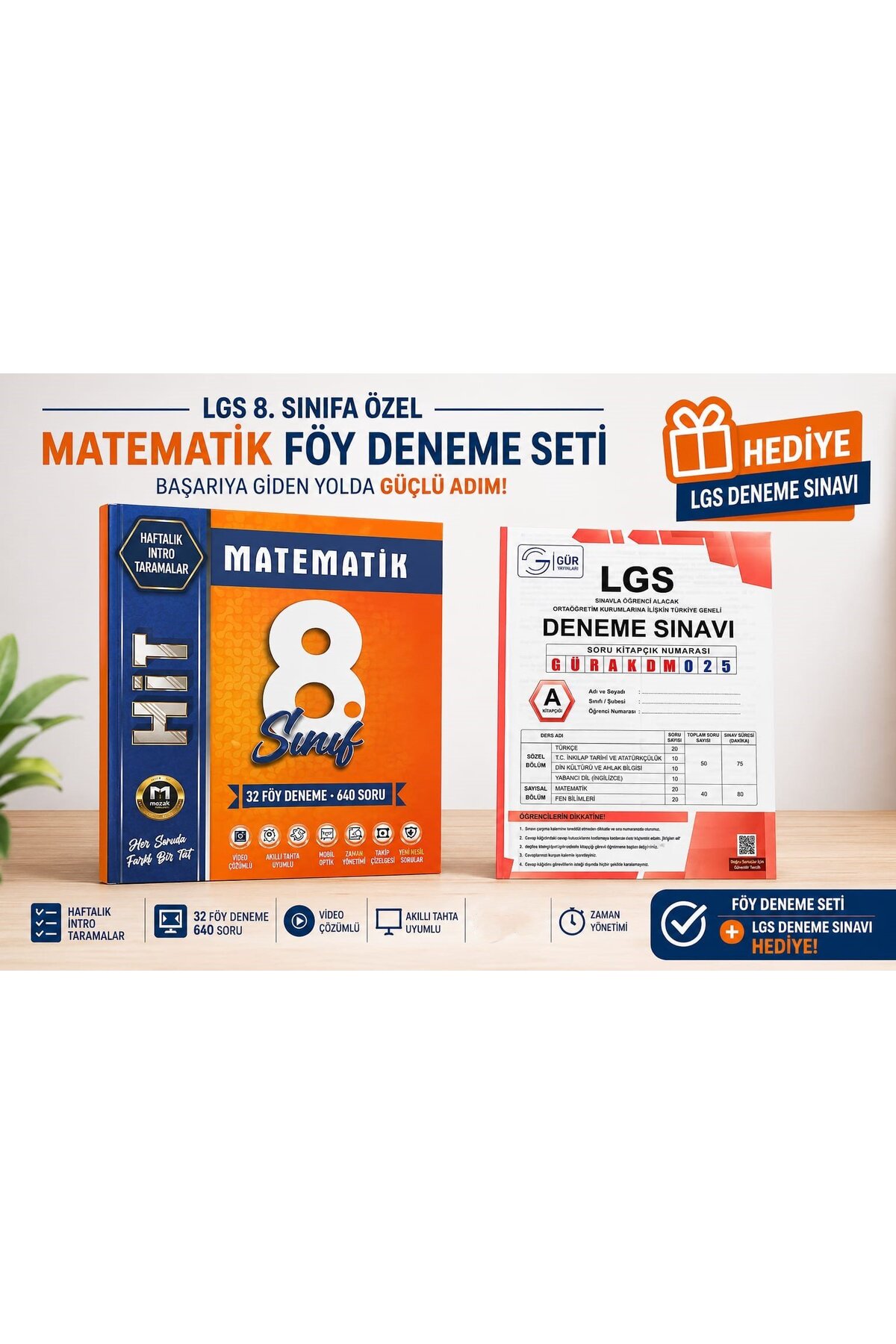 Karma Kitaplar MOZAİK HİT 32 HAFTA LGS DENEME-8.SINIF KURUMSAL