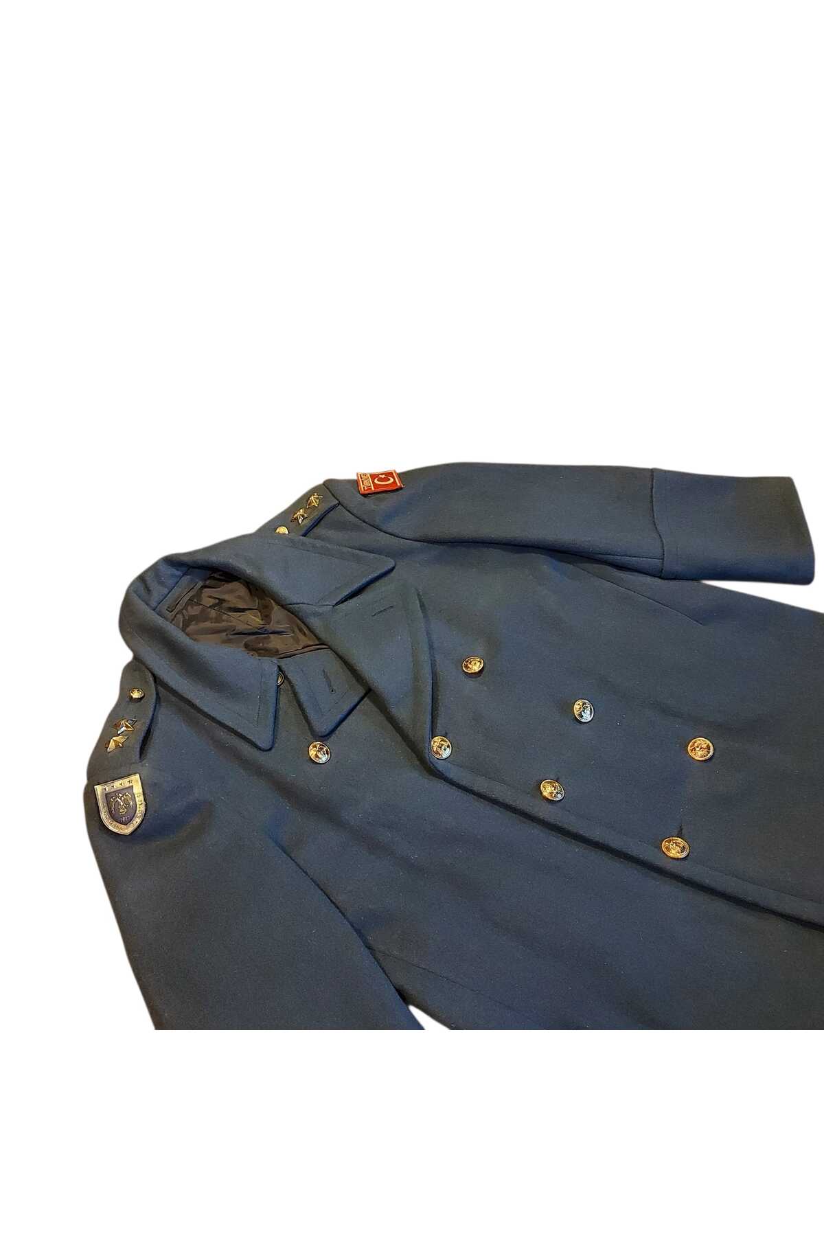 kho military design Gök Mavisi Renk Hava Kuvvetleri Yün Tören Kaput Sb. (Ütğm) (52/4-L Beden) görsel 3