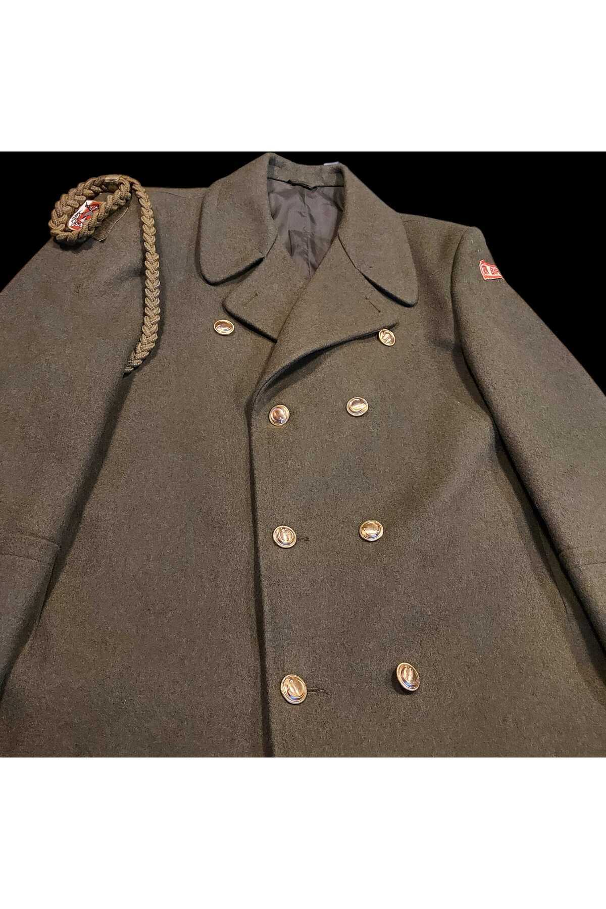 kho military design Haki Renk KKK Özel Onur Kıt'ası Yün Kaput (51-D/M-L Beden) Sıfır Ürün görsel 8