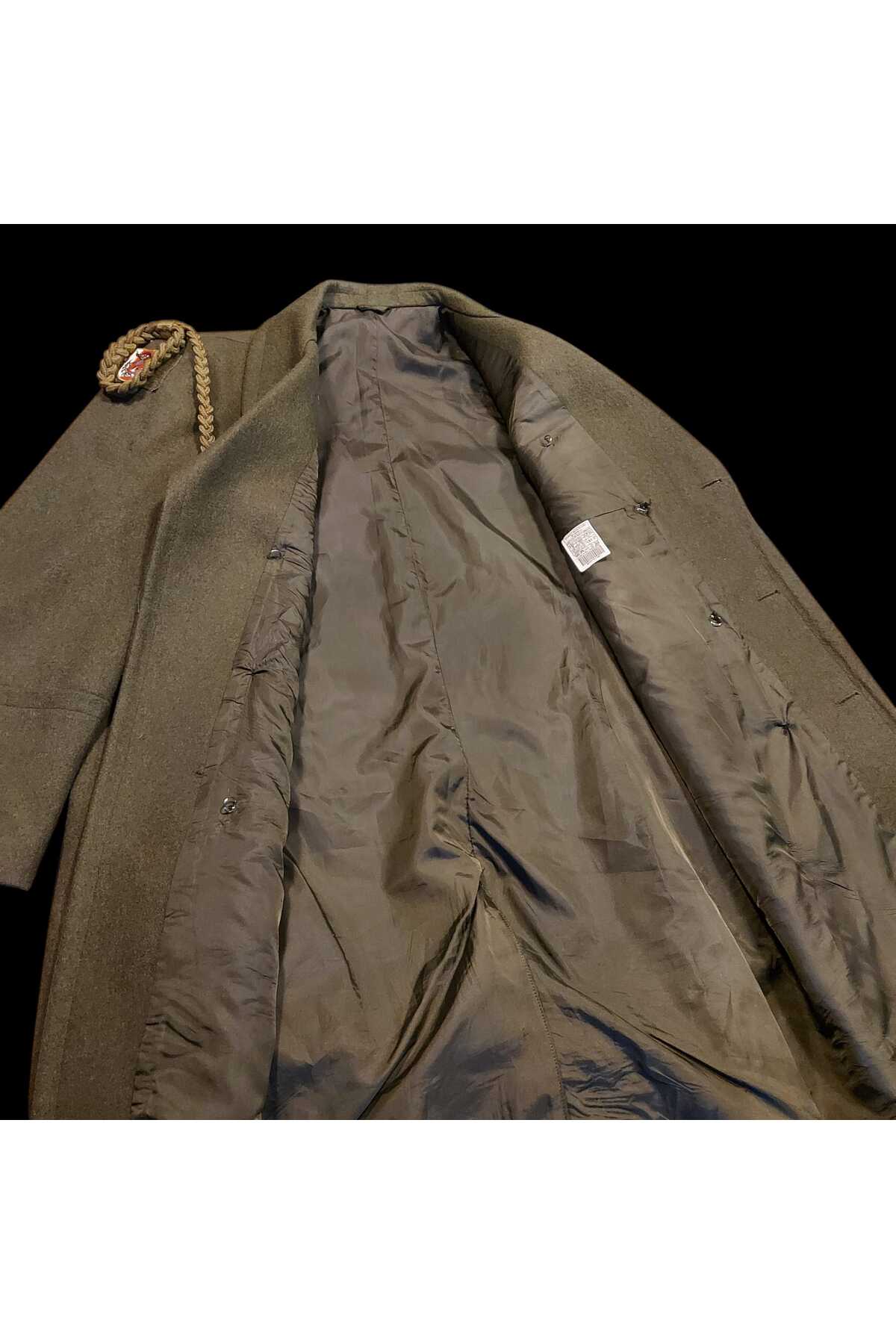 kho military design Haki Renk KKK Özel Onur Kıt'ası Yün Kaput (51-D/M-L Beden) Sıfır Ürün görsel 3