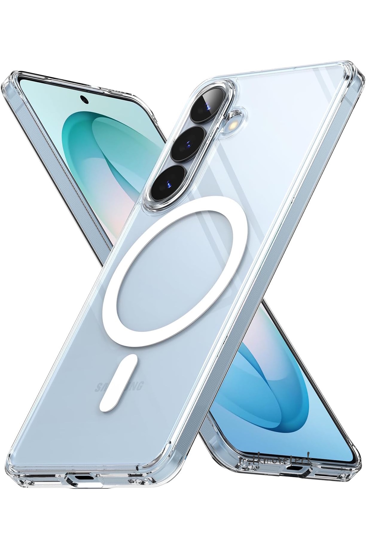 Samsung Galaxy A57 Case Magsafe Wireless Hard Silicone Clear Cover with Wireless Charging Support Magnetic