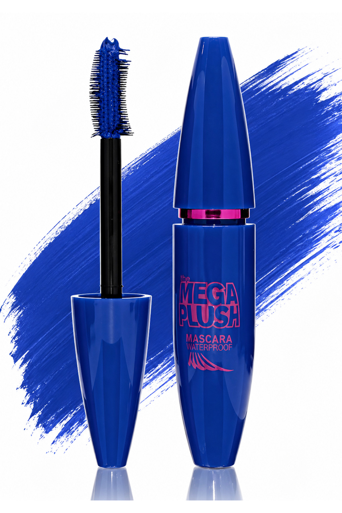 MAQYA KOZMETİK Mega Plush Mavi/Lacivert Maskara Waterproof / Suya