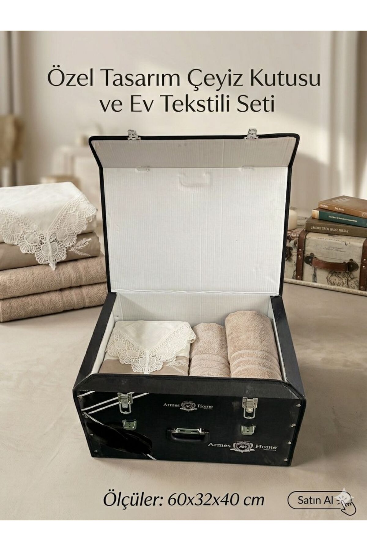 XXL Promise Engagement Bridal Bundle with Oversized Lock - Bridal Box - Dowry Box- Gift Set - Gift Box - Groom Bundle Box - Cardboard Box - Foldable - Bedspread Box - Hatch Box