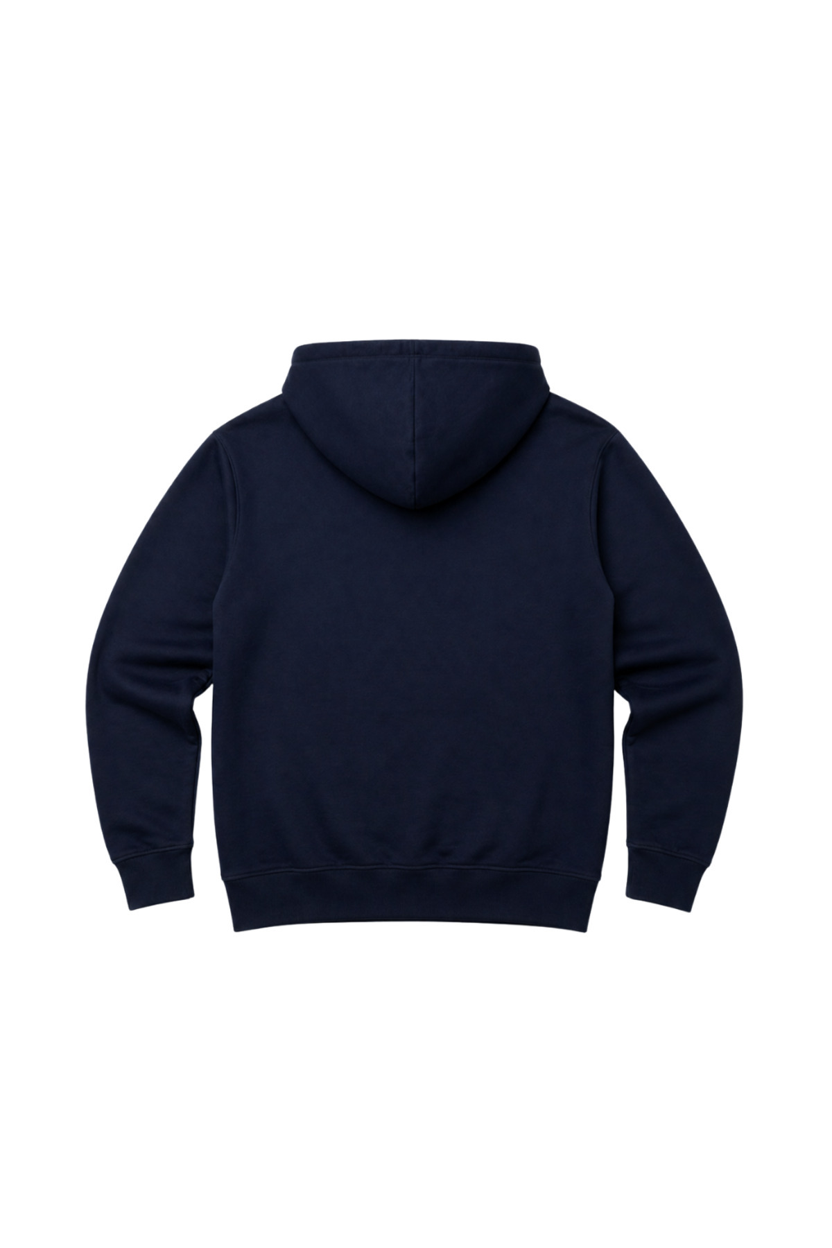BattalModa Erkek Büyük Beden Lacivert İki İplik Kapüşonlu Sweatshirt 3XL-4XL-5XL-6XL görsel 5