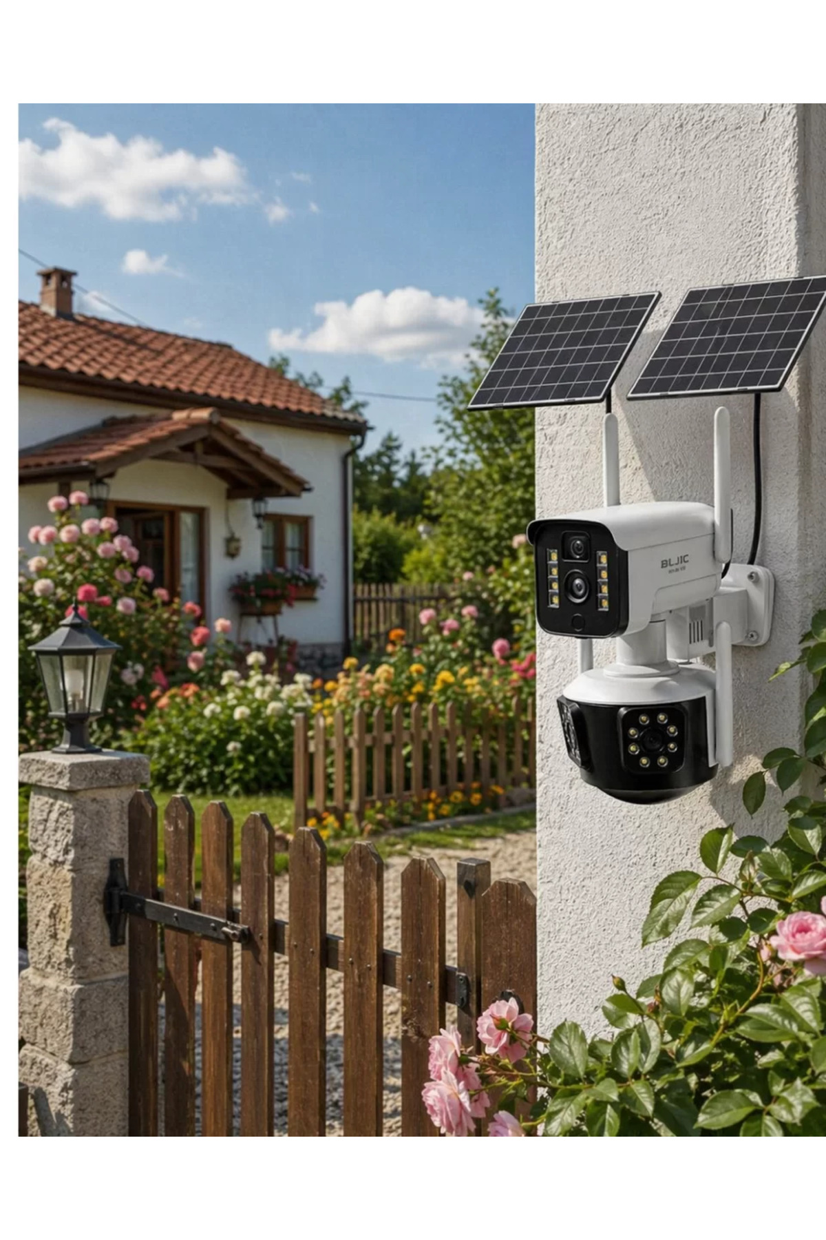 Güneş Enerjili Arsa Kamerası 4G SIM Kartlı Gece Görüşlü Solar Kamera 2 Yıl Garantili