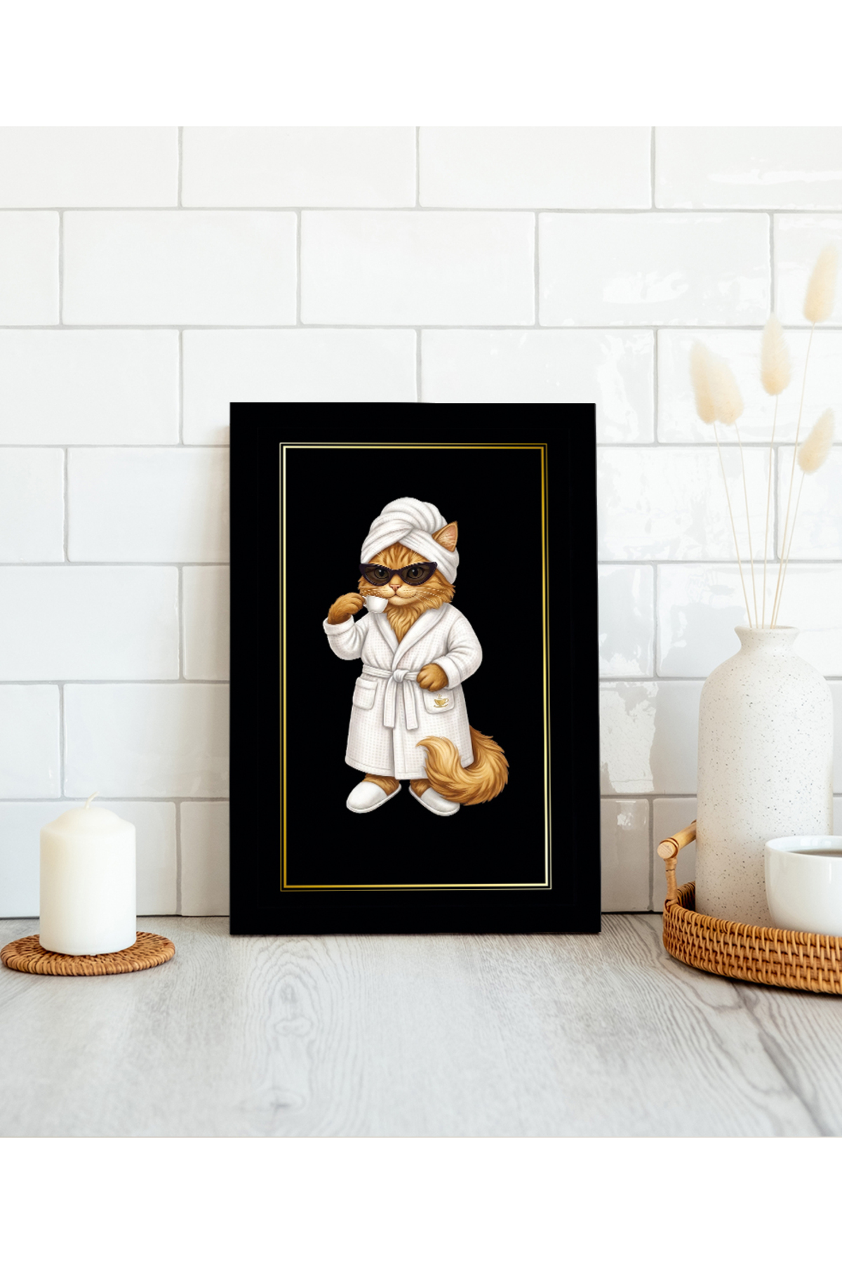 MDF BATHROOM TABLE FRAMED LOOK BATHROBE CAT TABLE|BNYMDF