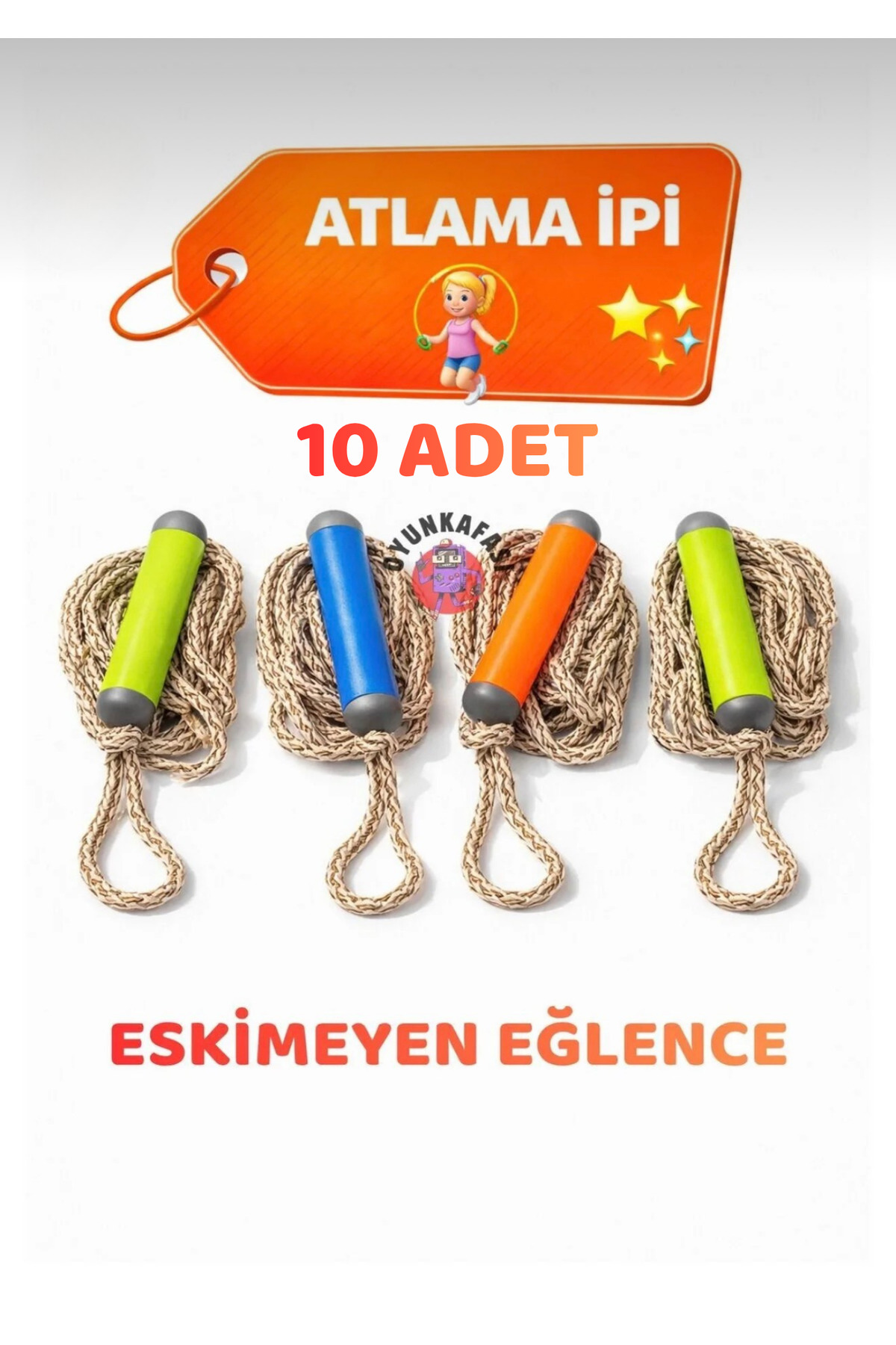 10 Mixed Color Jump Rope for Kids - game head