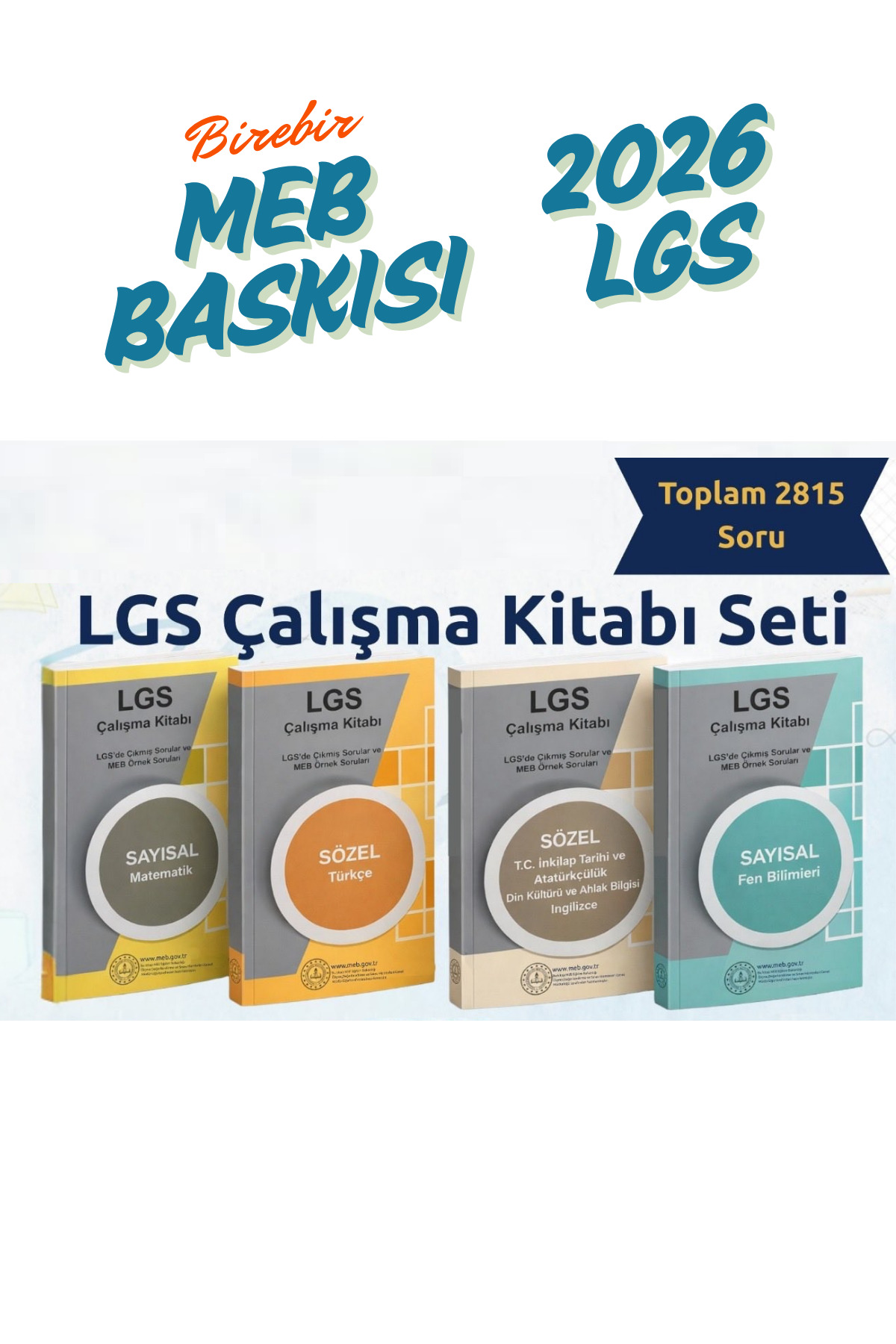 LİDERLER KARMASI 2026 MEB En Güncel 8. Sınıf LGS Çıkmış Sorular ve