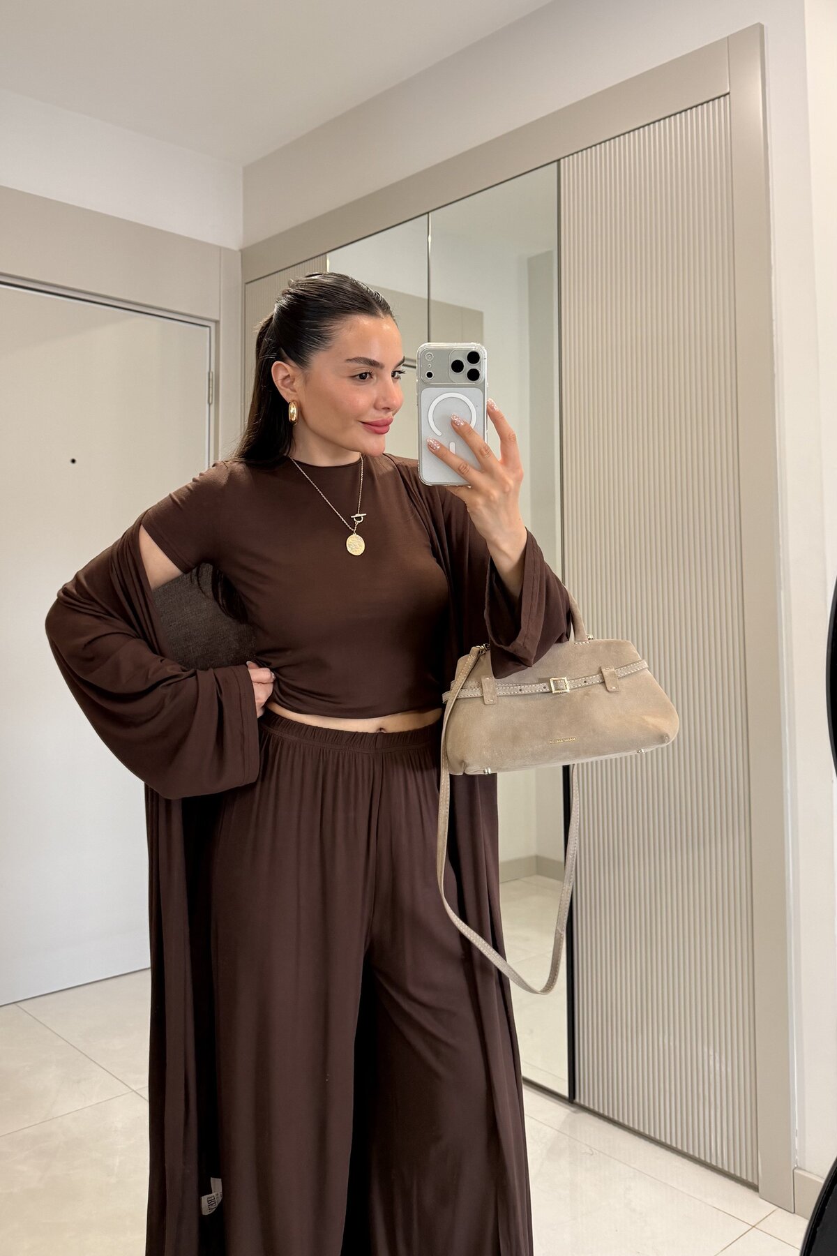 Calista Kahve Üçlü Salaş Takım 4