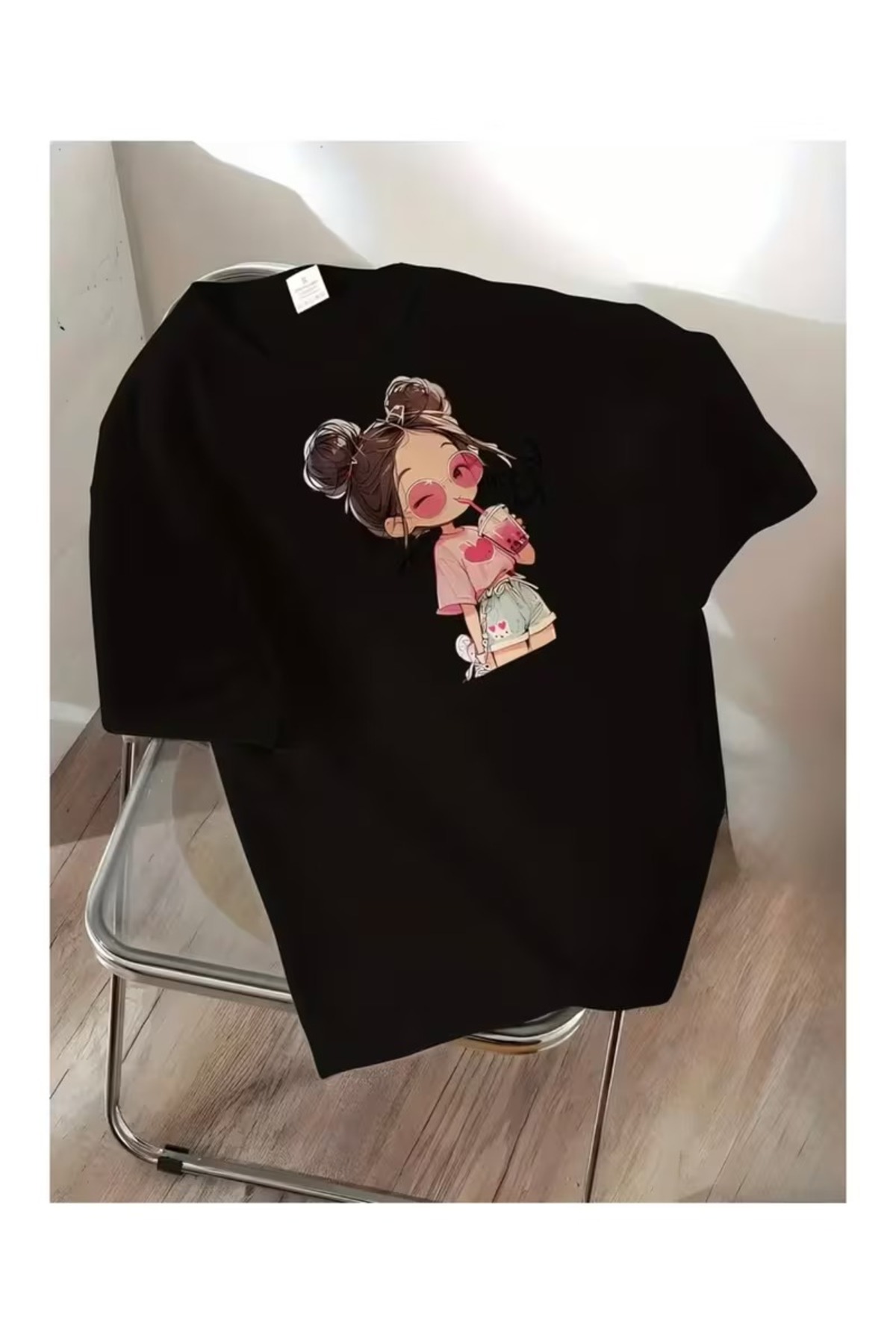 ZİYMO Anime Girl Patterned Unisex T-Shirt