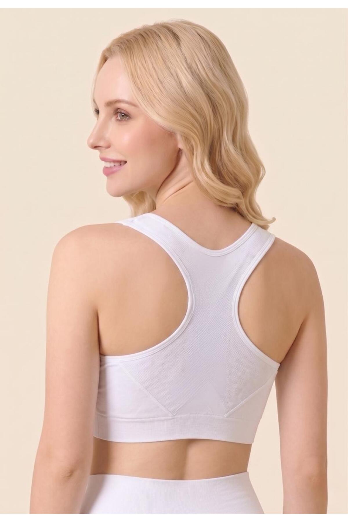Formactive Kadın 3'lü Toparlayıcı Bralet Sütyen Seti, Pedli Rahat, Şık ve Günlük Kullanım - 2135 görsel 3