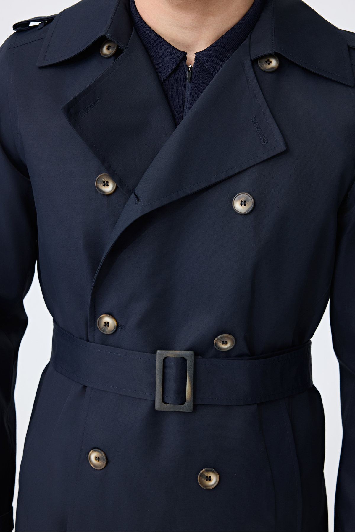 Tween Slim Fit Lacivert Pardösü/Trenckot görsel 2