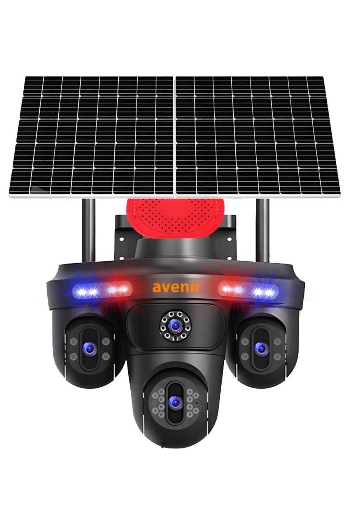 Avenir AV-S439 3 Lens 3ptz Güneş Enerjili Solar 4g Sim Kartlı Kamera