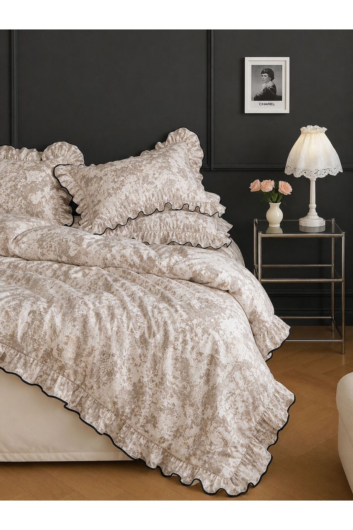 Double Cotton Ruffle Duvet Cover Set