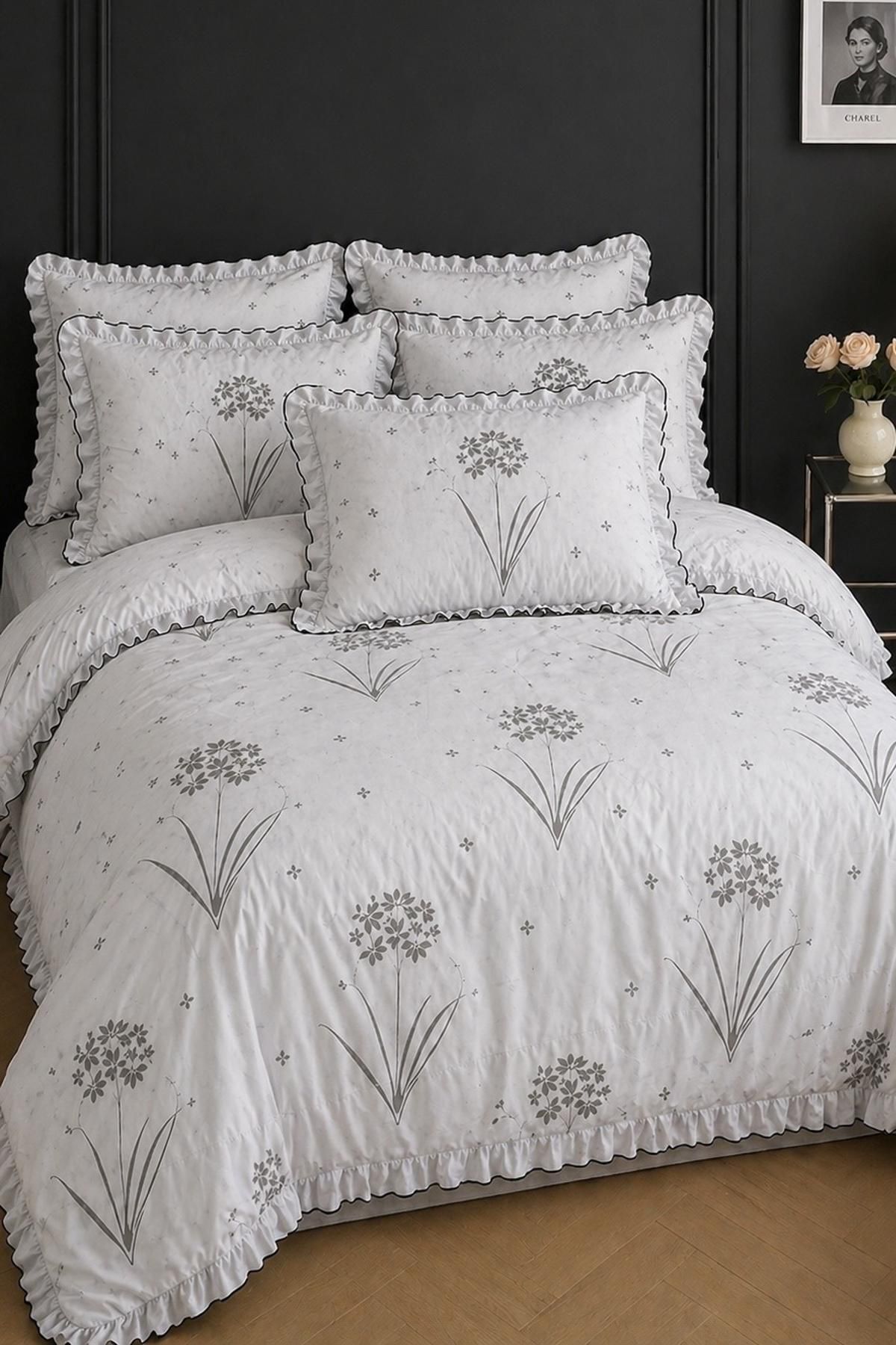 Double Cotton Ruffle Duvet Cover Set