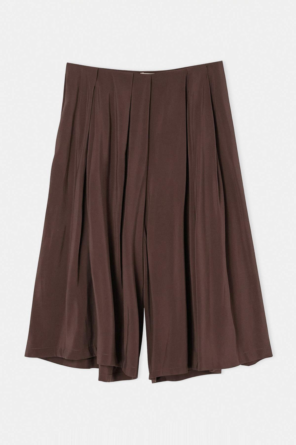 Drop by Trendyolmilla Kahverengi Geniş Paça Pileli Etek Görünümlü Pantolon TDRSS26PL00029