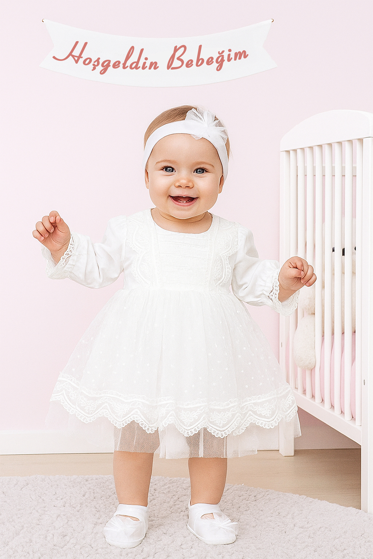 Baby Girl Mevlut Dress Wedding Dress French Lace Mevlut Set Baby Mevlutness Set STL6838