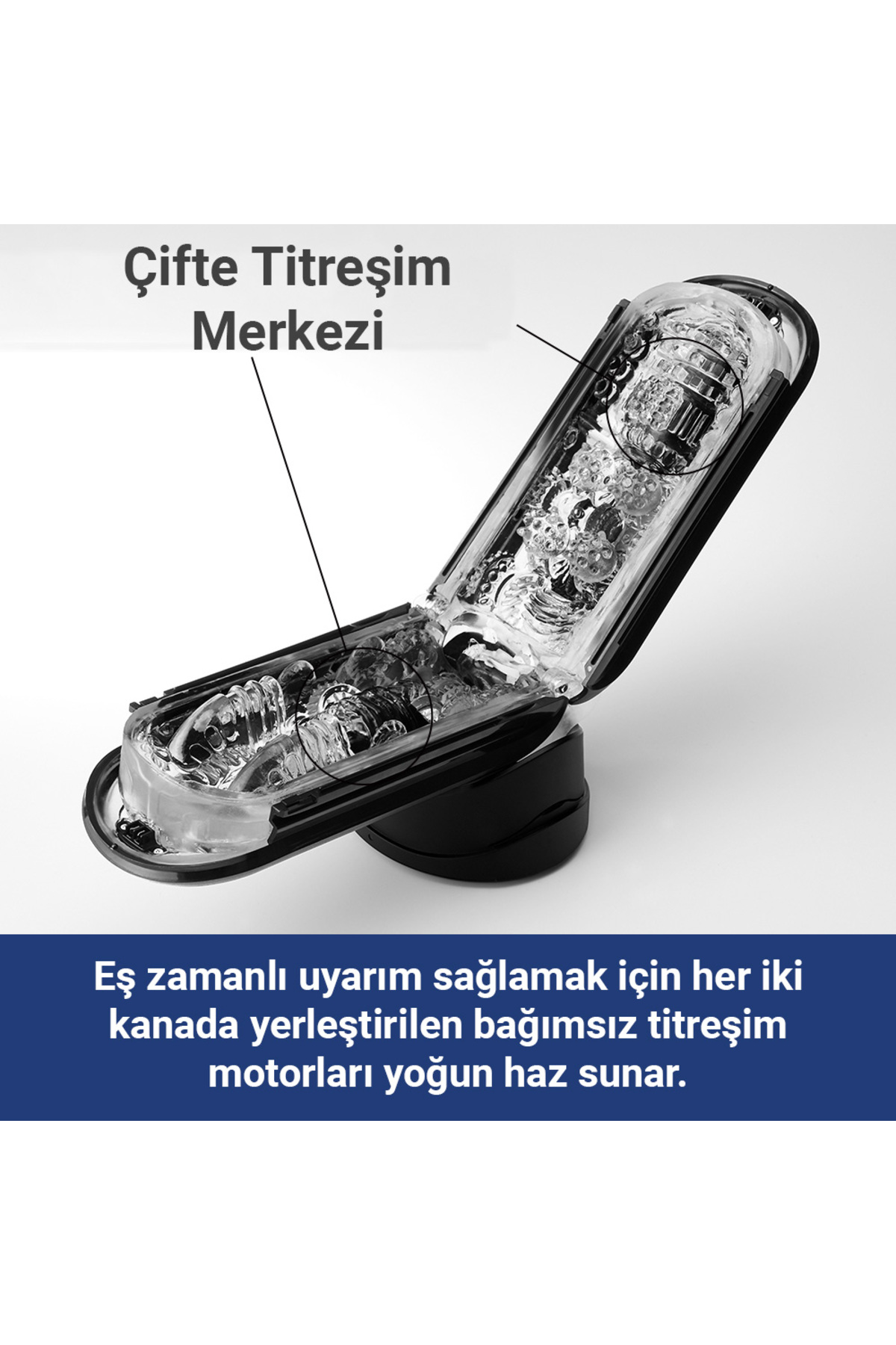 Tenga Flip Zero Electronic Black Çift Motorlu Şarjlı Erkek