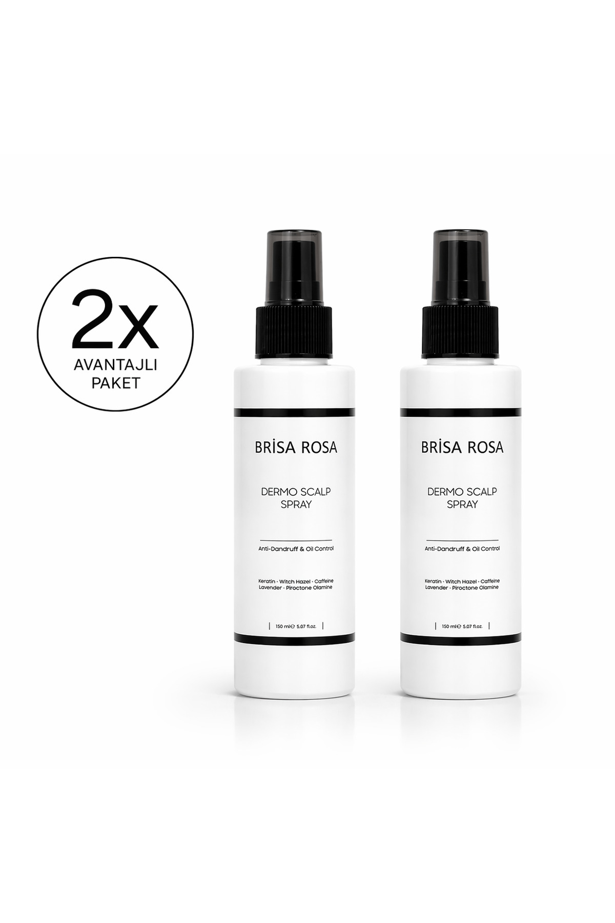 Yağlanan ve Kepekli Saçlara Özel Witch Hazel, Keratin, Yağlanma Kepek Karşıtı Saç Bakım Spreyi 2’li — 200199