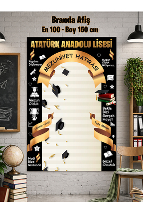 Parti Dükkanım Mezuniyet Hatırası Afişi 100*150 cm
