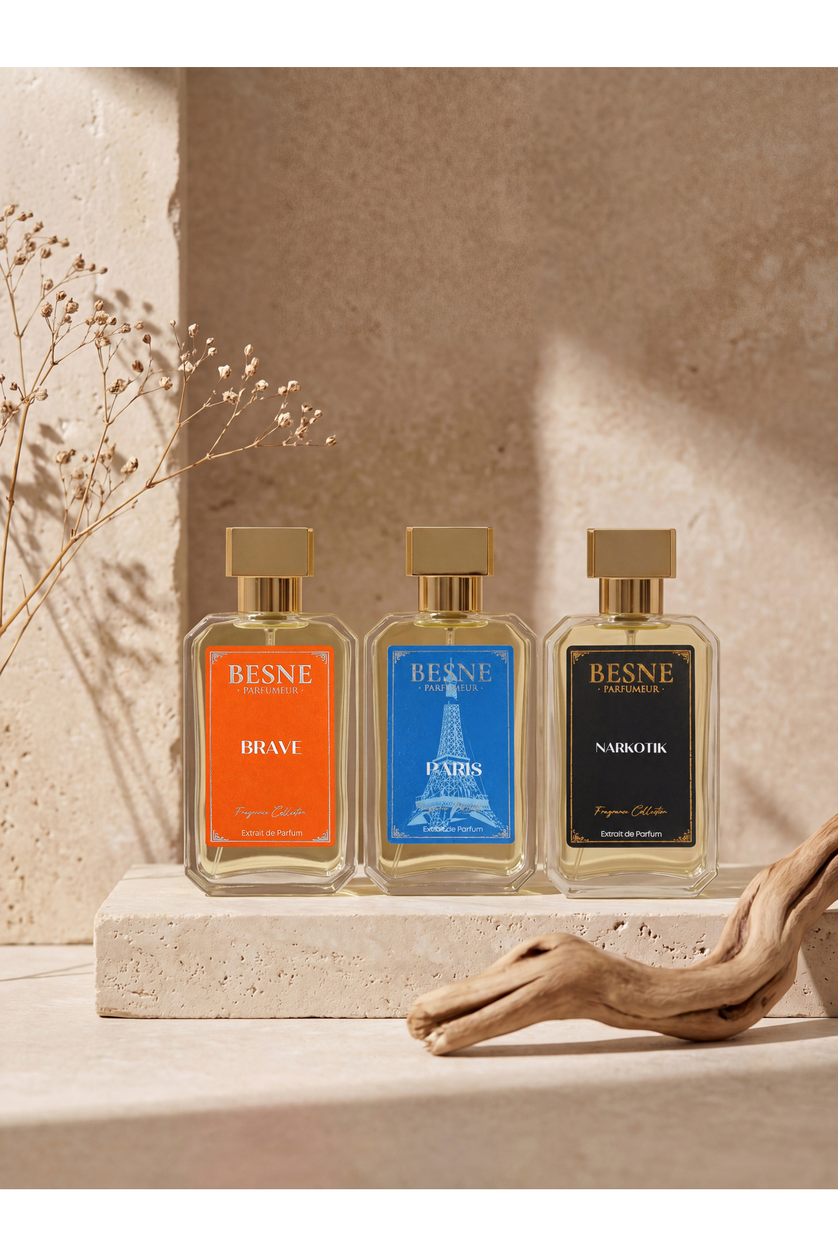 ست مردانه 3 تکه عطر Besne Narcotic, Paris & Brave (Extrait De Parfum) — TYCUU6GZ5N172195042239240 — تصویر 4 از 7