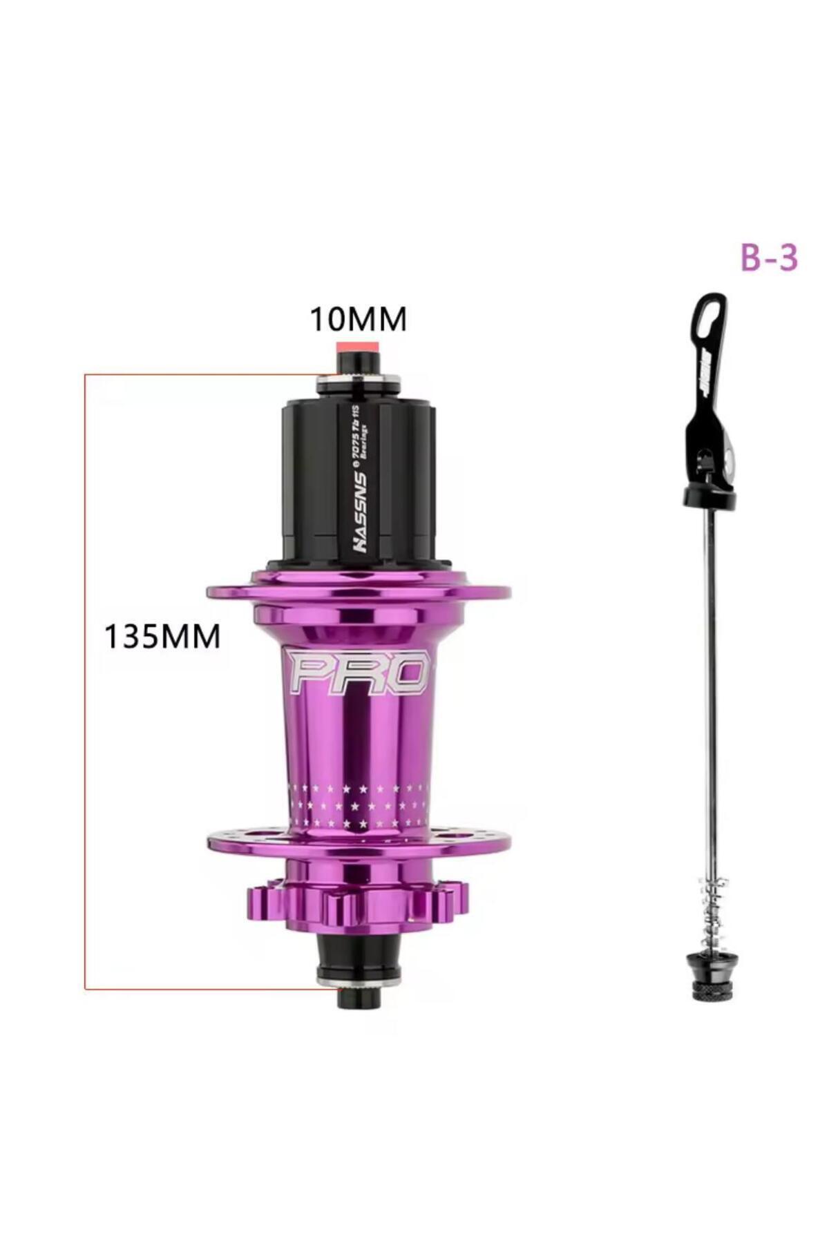 HASSN 'S PRO 7 32h Purple Rear Wheel Hub