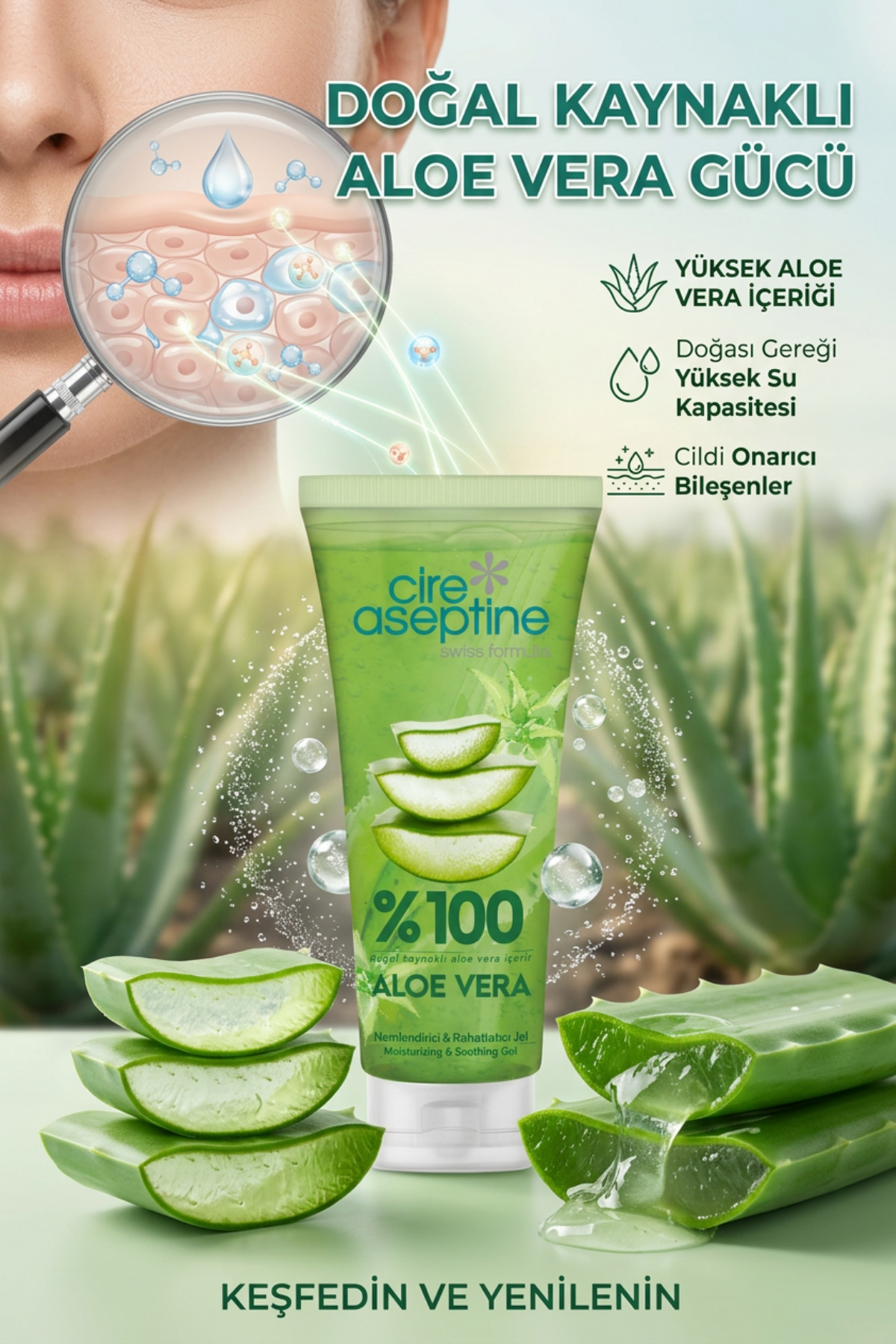 Aloe Vera Nemlendirici Ve Rahatlatıcı 200ml — CK08972 — تصویر 3 از 8