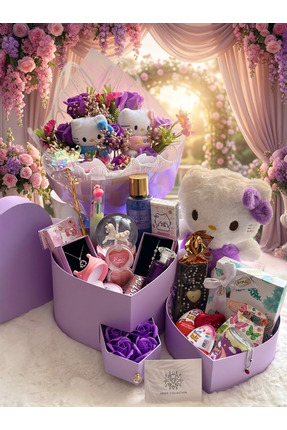 Ahsen Collection Mor tatlı serisi midi boy 2
