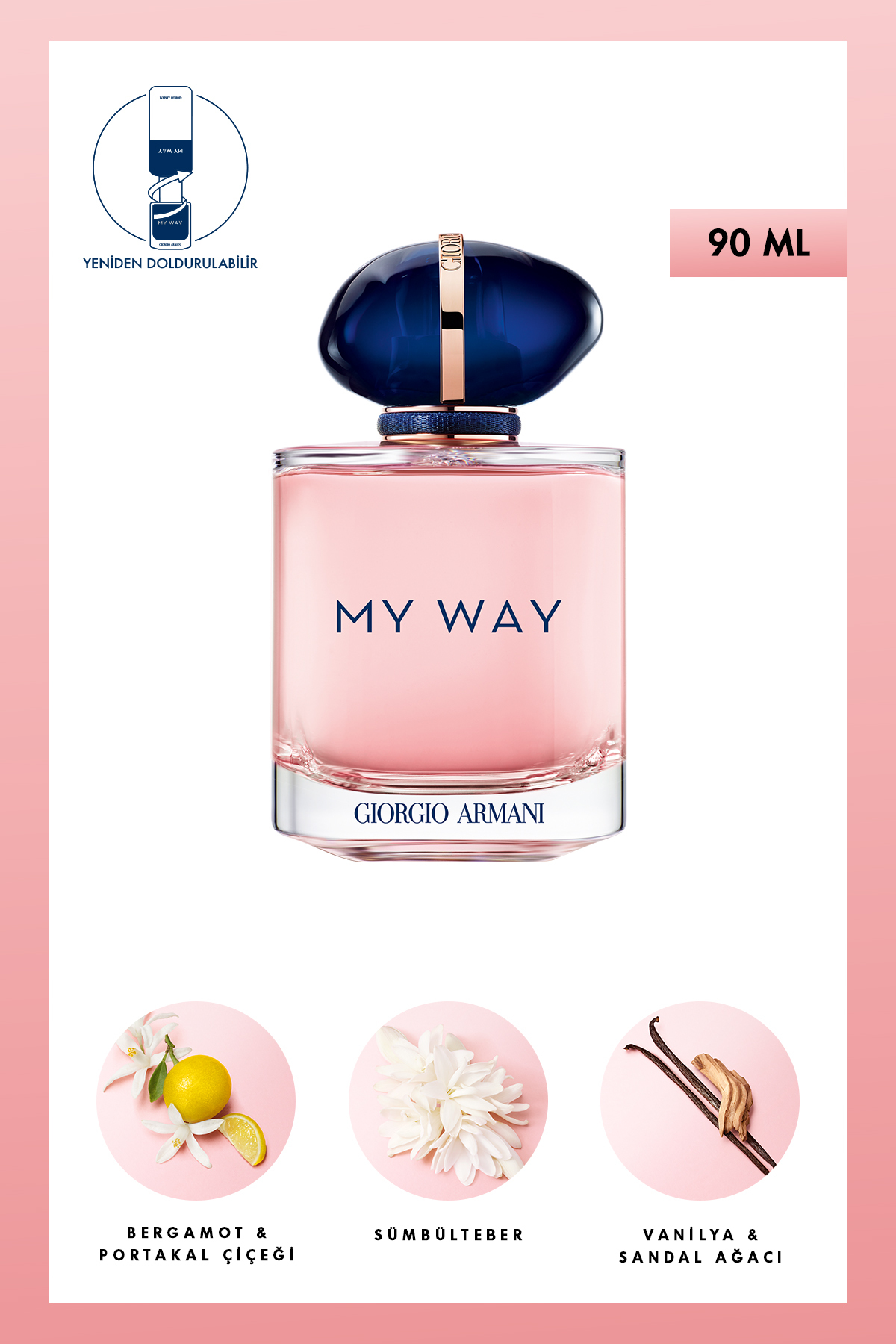 Giorgio Armani My Way EDP 90 ml Kadın Parfüm 3614272907690 - Fiyatı, Yorumları