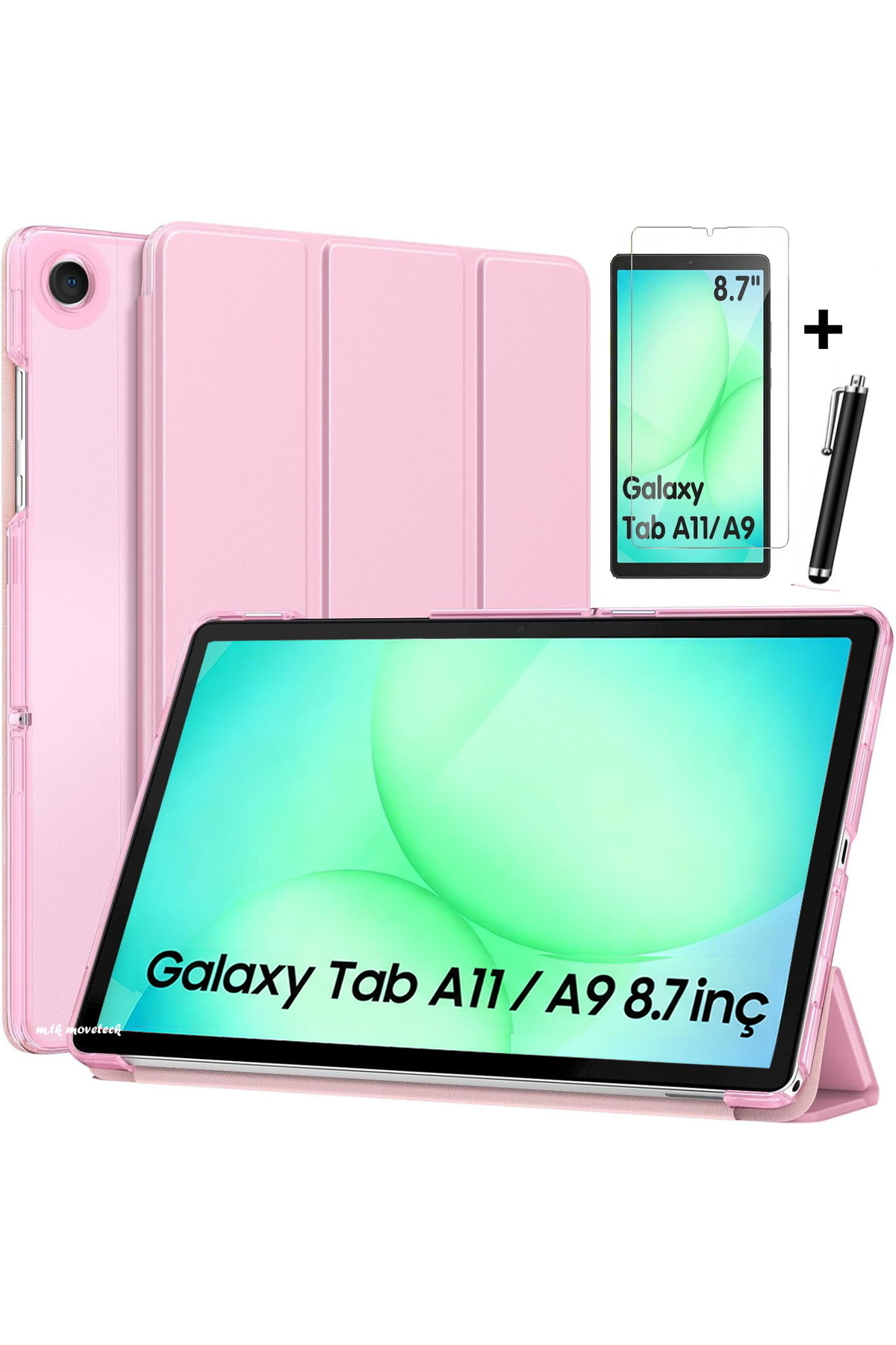 Samsung Galaxy Tab A9 Case 8.7 inch Sm-X110 Compatible Tablet Case Smart Sleep Mode + Glass + Pen Set