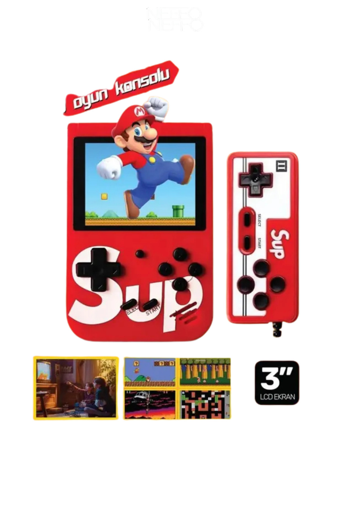 Mini Arcade with 400 Double Arms Nostalgia Games