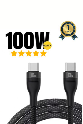 PSGT Yüksek Performanslı Type-C Kablo (100W) Tüm Type C girişli cihazlarla uy...