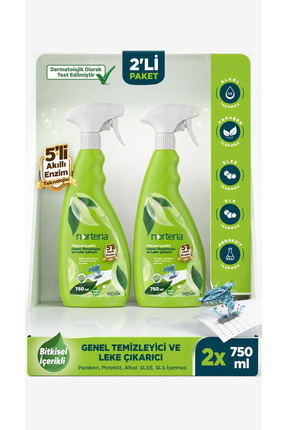 Norteria Bitkisel İçerikli Çok Amaçlı Genel Temizleyici & Leke Çıkarıcı (Su B...