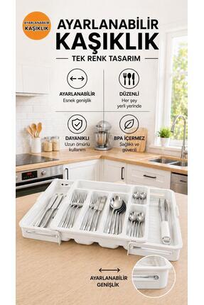 Blackstar Ayarlanabilir Beyaz Kaşıklık Organizer – Genişleyebilir Çekmece İçi...