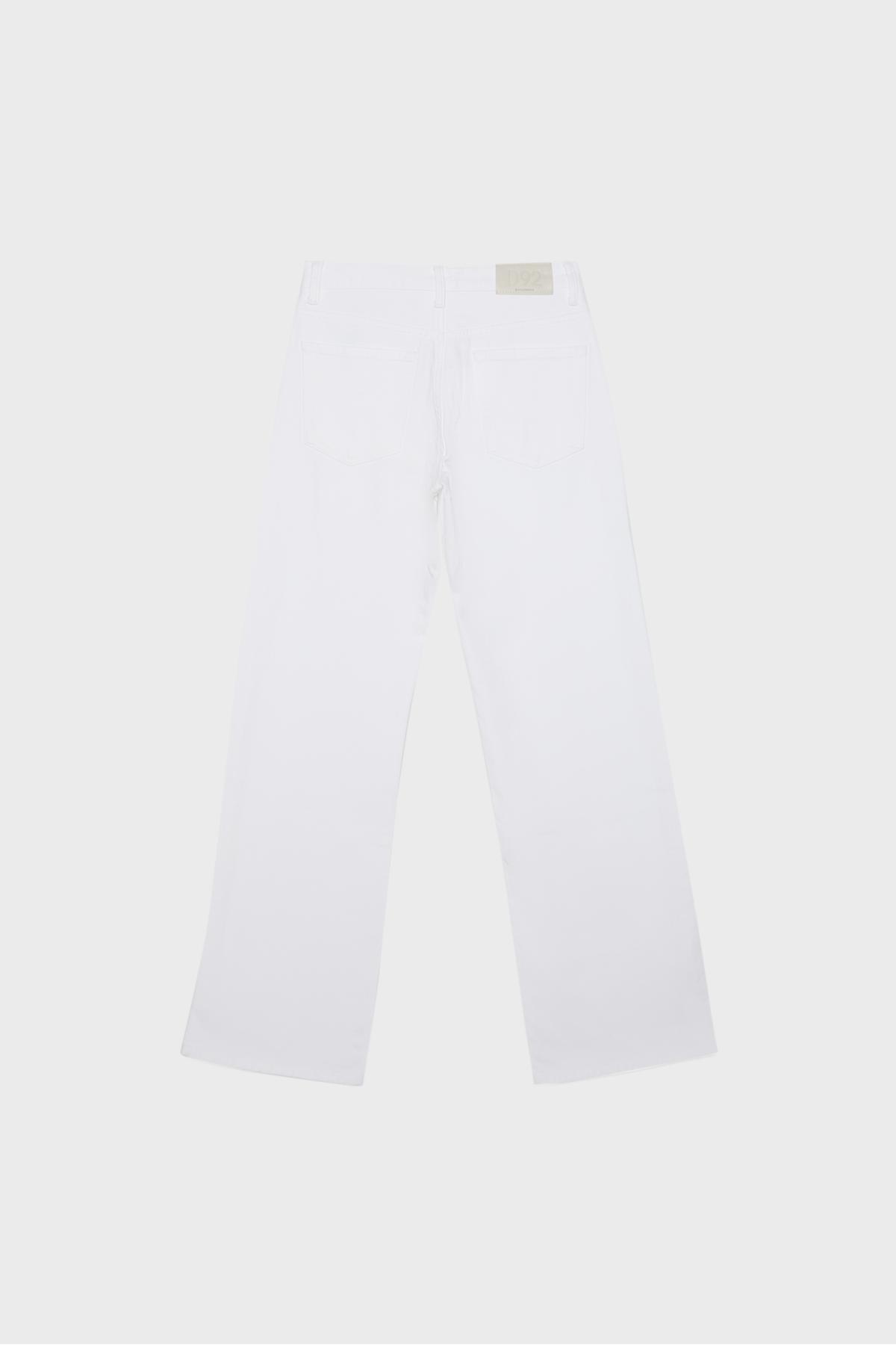 Stradivarius  D92 straight geniş paça jean - Görsel 7