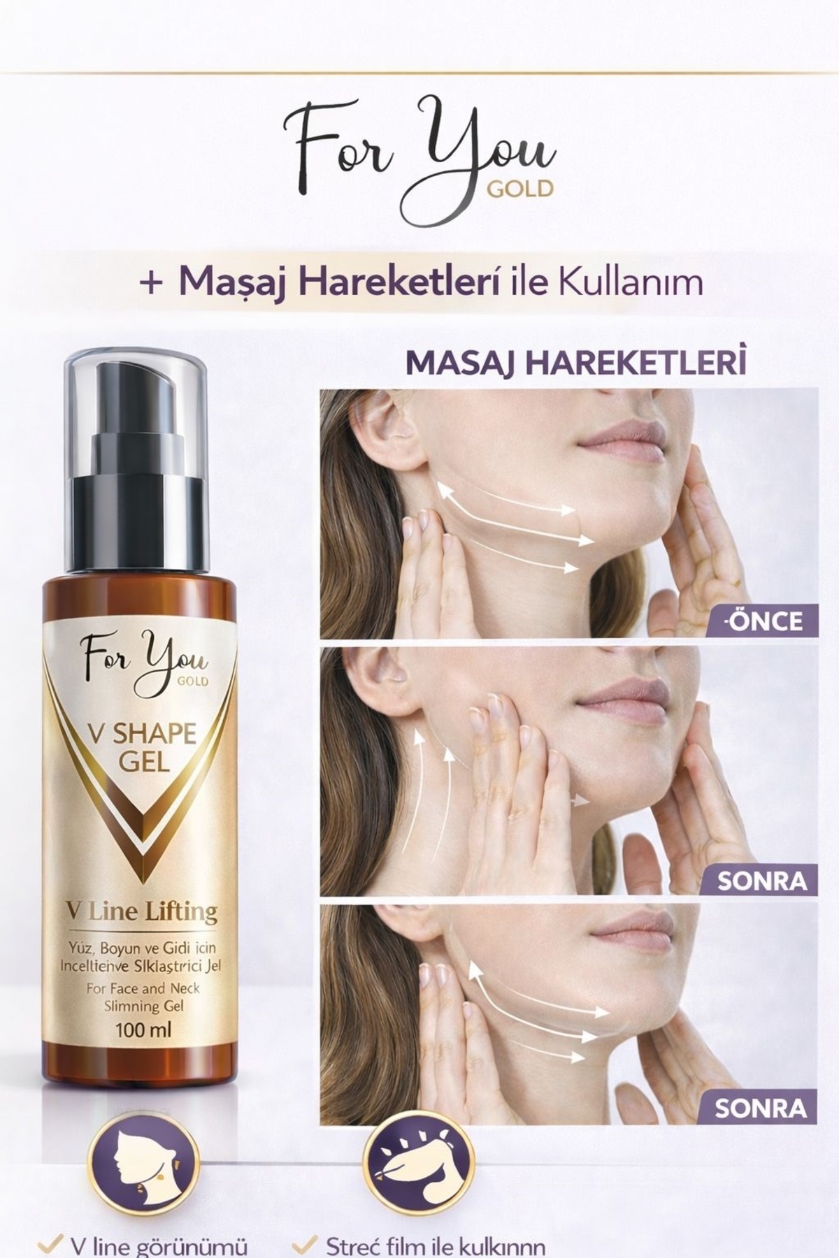Yüz, Boyun, Çene Ve Gıdı Için Incelmeye Yardımcı, Sıkılaştırıcı Ve Şekillendirici Slim Jel — FRYSG001 — تصویر 7 از 9