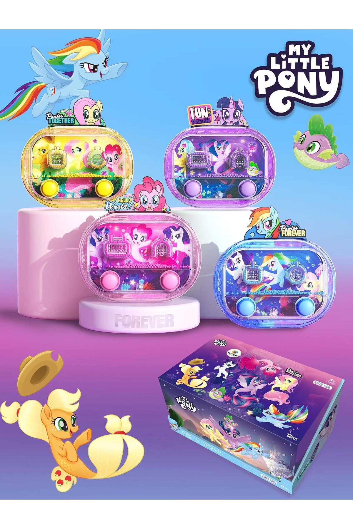 BigsToy My Little Pony Lisanslı Suda Halka Köpük Geçirme Oyunu