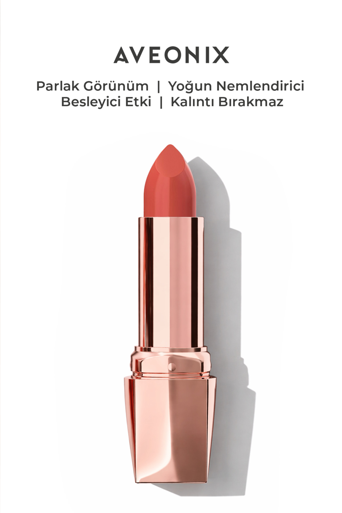 Shine Veil Parlak Ruj 08 Nemlendirici Pürüzsüz Dolgun Dudak Etkili Lipstick — رنگارنگ R-AVX-01 — تصویر 3 از 8