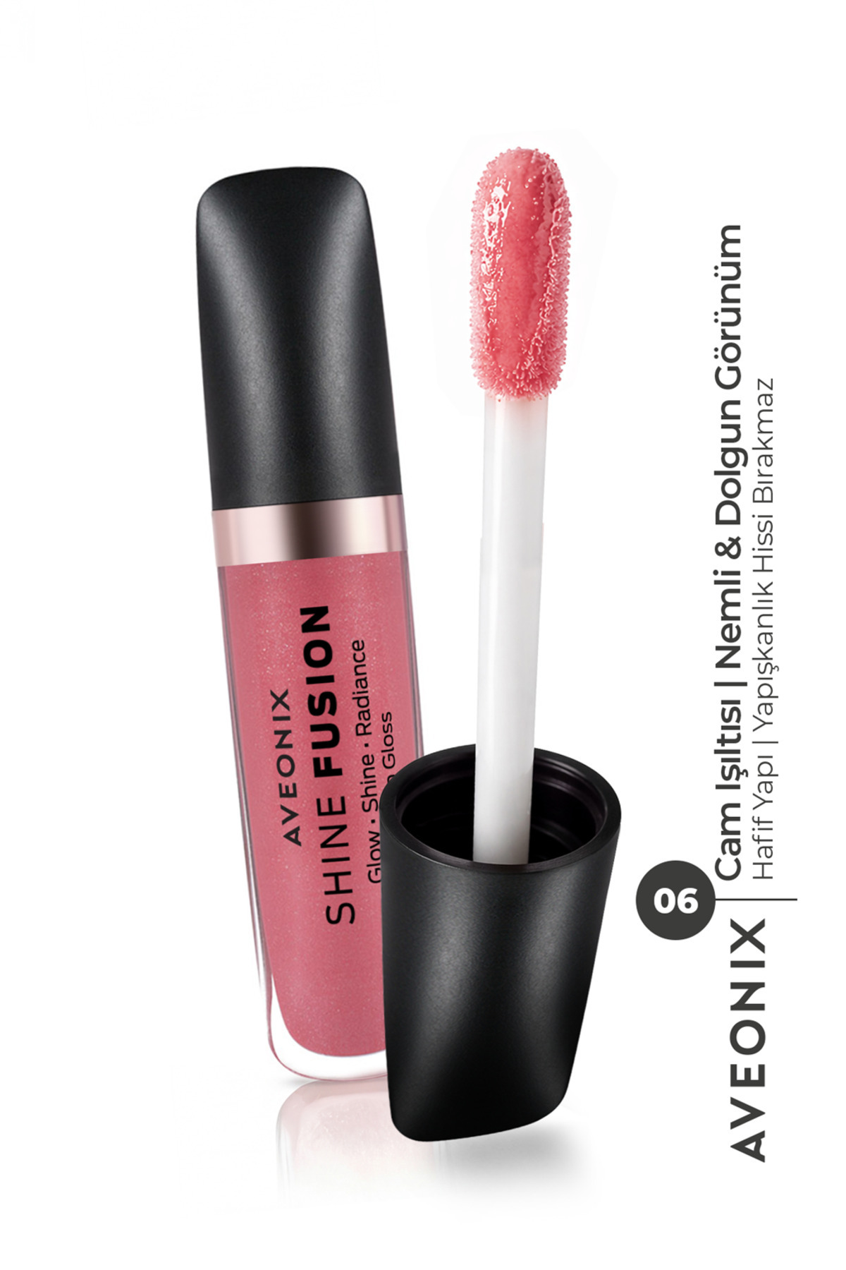 AVEONIX Doğal Işıltı Veren Shine Veil Lip Gloss 06 Parlak Bitişli Dolgun Dudak Parlatıcısı - Fiyatı, Yorumları