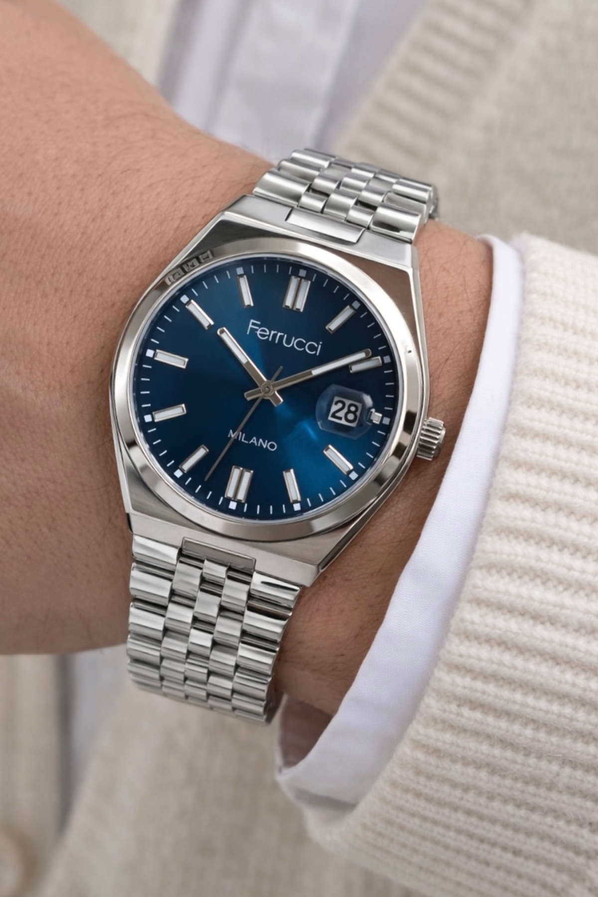 GIFT STEEL STRAP WATERPROOF MENS WRIST WATCH 2 YEARS GUARANTEED FATHER 'S DAY GIFT VALENTINE 'S DAY GIFT