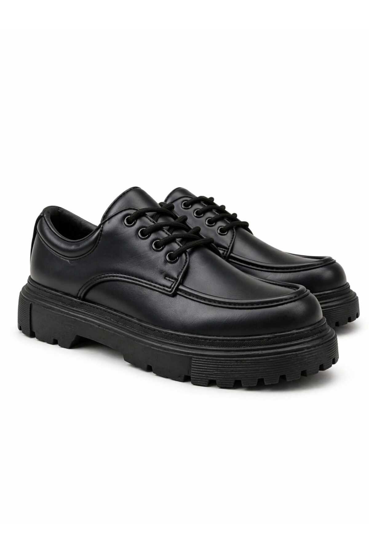 HV-X10 MEN's Casual Lace-Up Skin Classic Shoes CST-BLACK