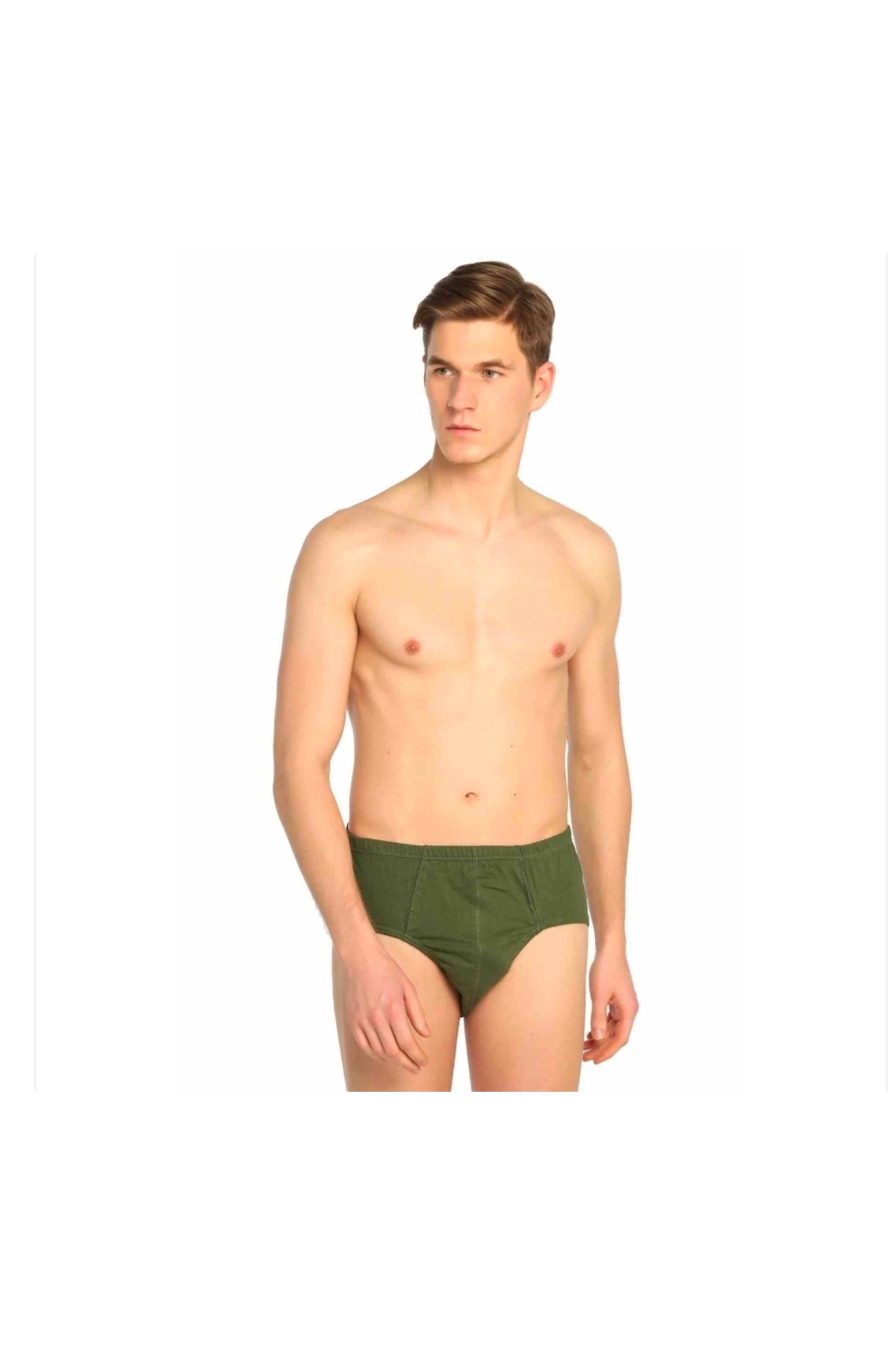Seher 0005 Haki Erkek Penye Slip Külot Tekli (0005)