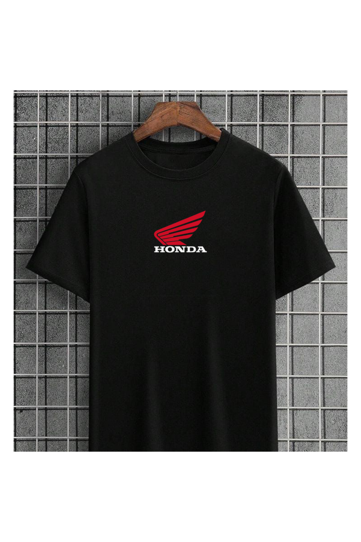 MODEL Honda logo Baskılı t-shirt