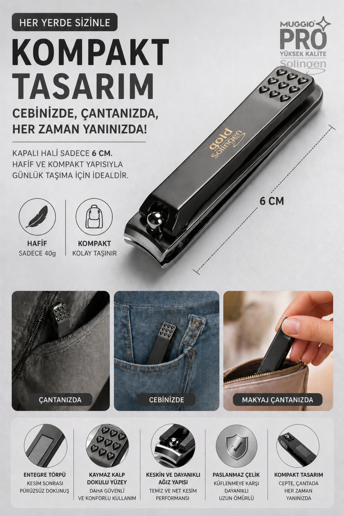 Smart Tırnak Makası Entegre Lazer Törpülü Paslanmaz Çelik — smart-tirnak-makas — تصویر 4 از 5